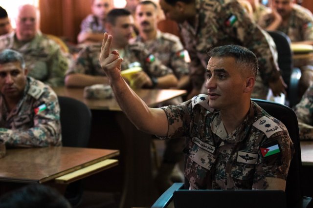 Йордански военни участват в обучение в САЩ, септември 2017 г. Източник Army.mil