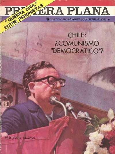 Чилийското списание Praetera Plana с водеща тема: Чили: "Демократичен" комунизъм?, 1970 г.
