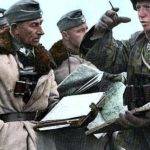 На снимката Фриц Клингенберг и Паул Хаусер на Източния фронт, две години след превземането на Белград.