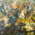 Картина на казанския художник Рустем Хузин, показваща Овчата битка.
