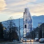 Предложеният проект за 215 метра небостъргач в Хладилника.