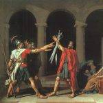 Картина: Клетвата на Хораций, Жак-Луи Давид