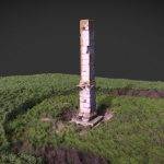 Лесичерският стълб и околността му. Снимка: Sketchfab
