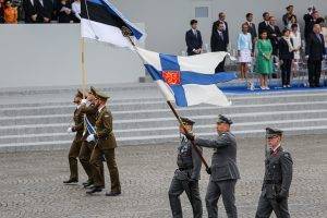 Представители на Финландия на парада по случай Деня на Бастилията, Париж, 14 юли 2019 г. Снимка: TPK