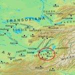 Книгата на пътищата и страните споменава за българите в централна Азия. Източник на картата