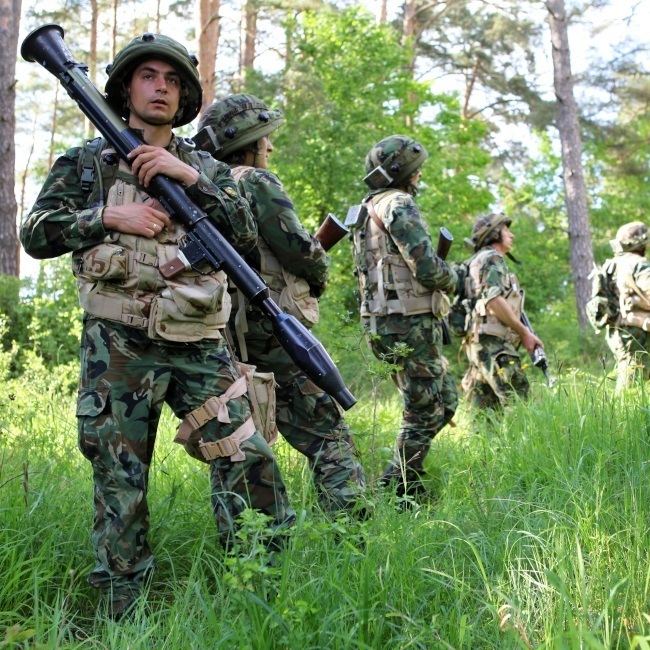 Български войници на учените на НАТО, 2014 г. Снимка: Staff Sgt. Randy P. Florendo