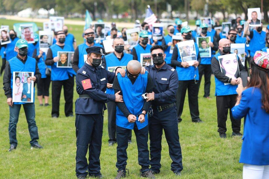 Протест на уйгури във Вашингтон, САЩ от 1 март 2021 г. Снимка: Kuzzat Altay, Unsplash