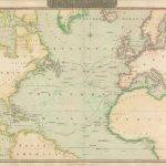 Карта от 1815 г. на северната част на Атлантическия океан. Източник: New World Cartographic