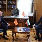 Премиерите на РС Македония и България Димитър Ковачевски и Кирил Петков. Снимка: government.bg