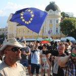 Проправителствена манифестация на управляващите партии през 2022 г. Снимка: Георги Драганов, Unsplash