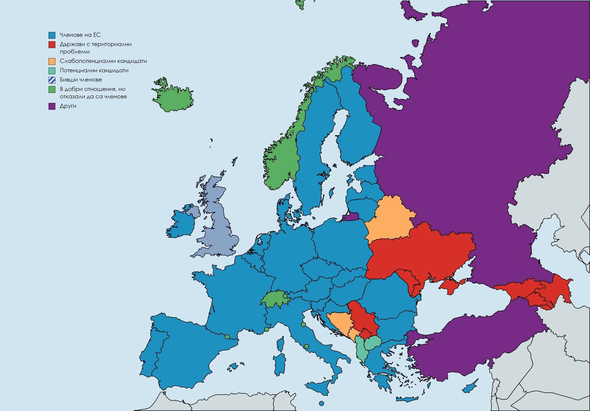Европейския съюз и съседните му страни през 2022 г.