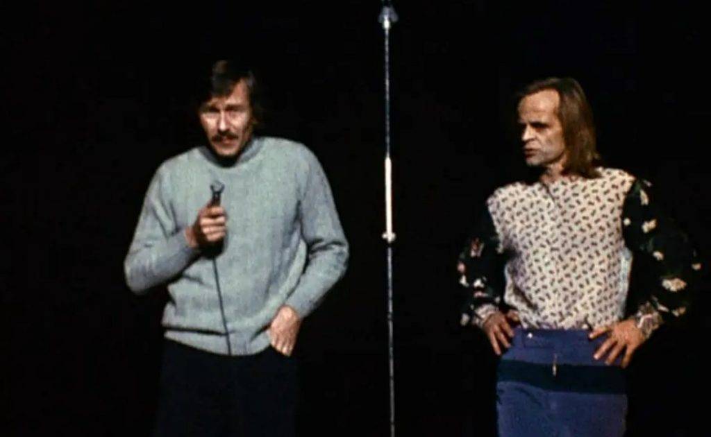 Клаус Кински на представлението "Jesus Christus Erlöser", събрало крайнолеви и християни на едно място, 1971 г.