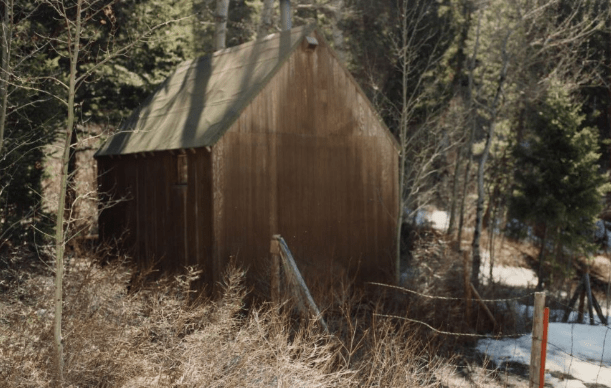 Домът в гората на Тед Качински.