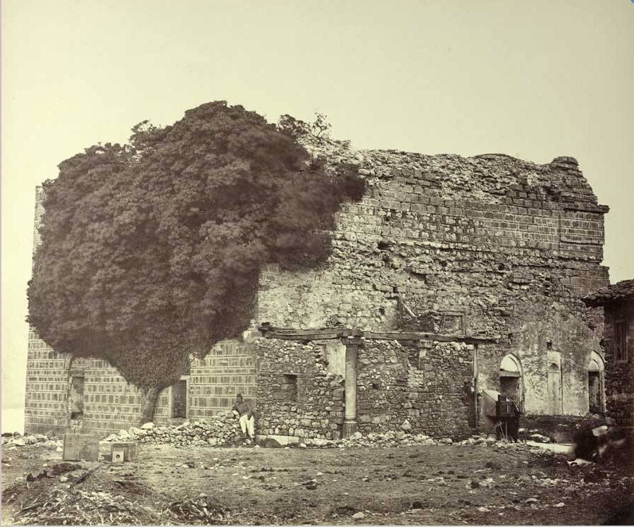 Останки от старата джамия в Охрид, 1863 г.