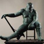 Богатирът Евпатий Коловрат. Скулптура и снимка: Иван Коржев, CC BY-SA 3.0,