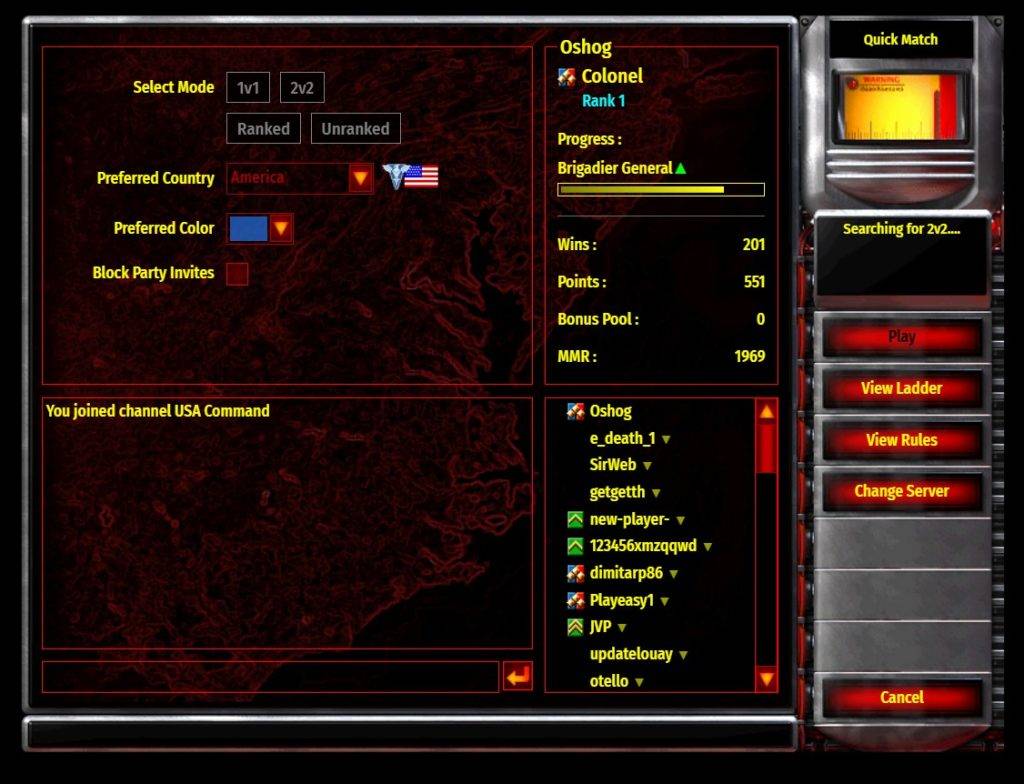 Хиляди хора от цял свят играят Red Alert 2 в браузър и се състезават в класациите.